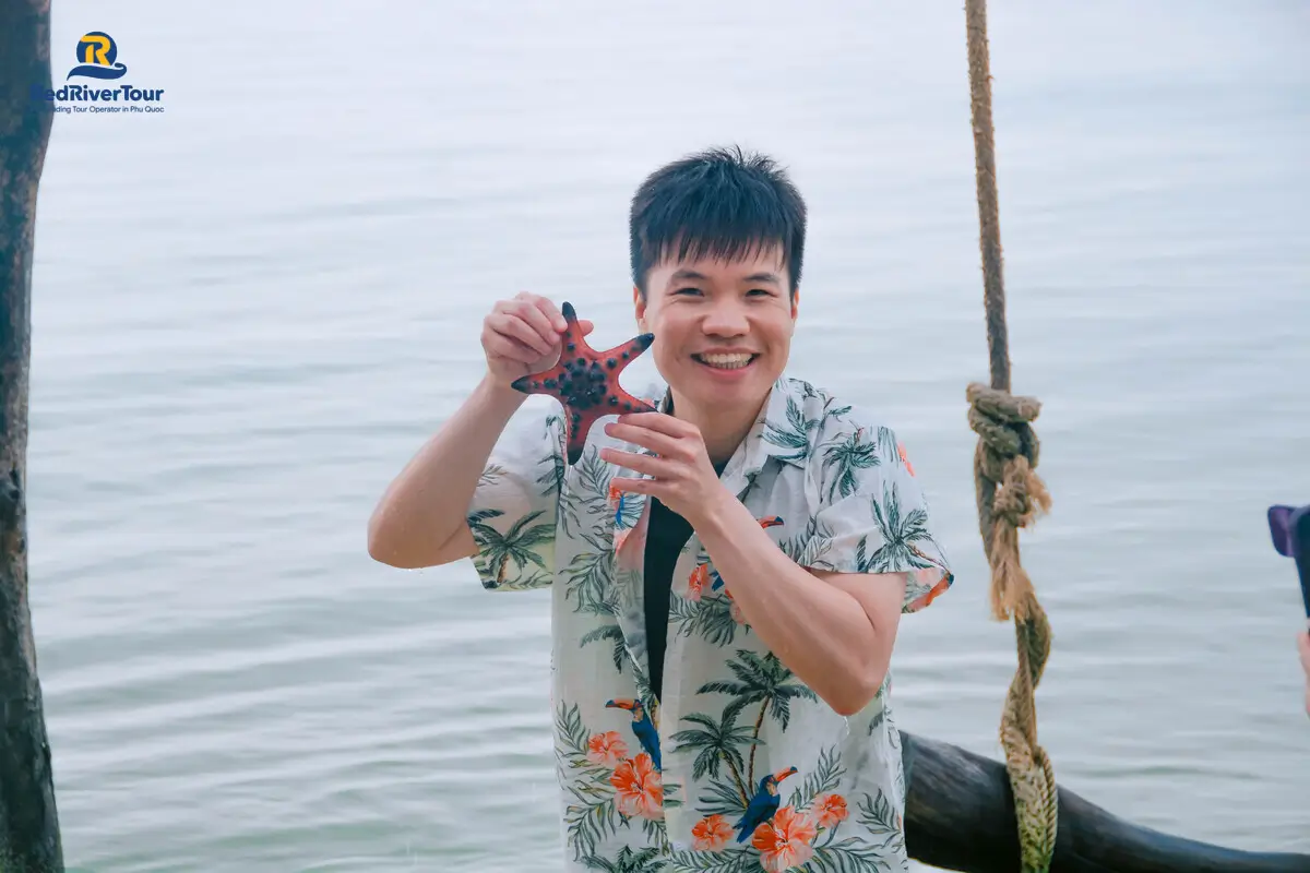 Tour Bắc Đảo ngắm sao biển chèo thuyền thúng